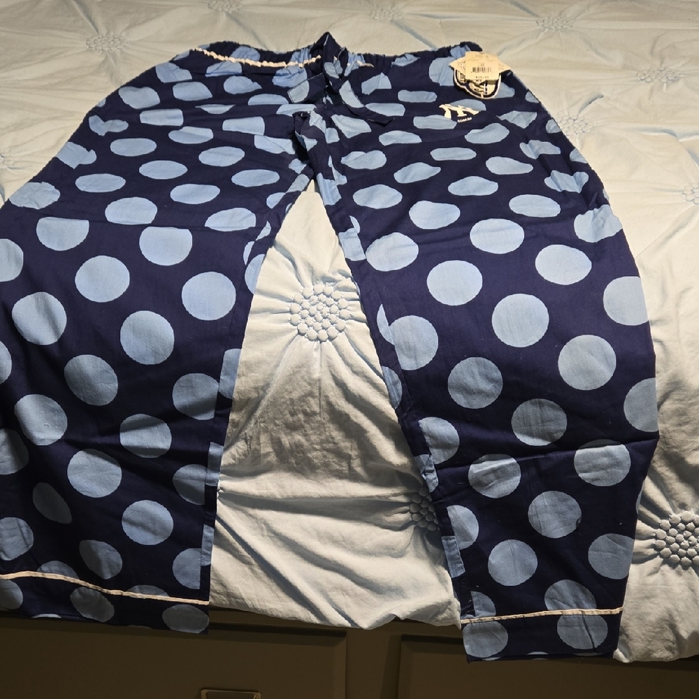 Blue Polka Dot Pajama Pants